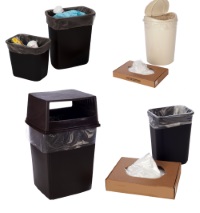 Plasticplace 95-96 Gallon Garbage Can Liners │1.5 Mil │ Black Heavy Duty Trash B 