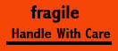 2 x 3 FRAGILE SELF ADHESIVE LABELS    500/Roll -