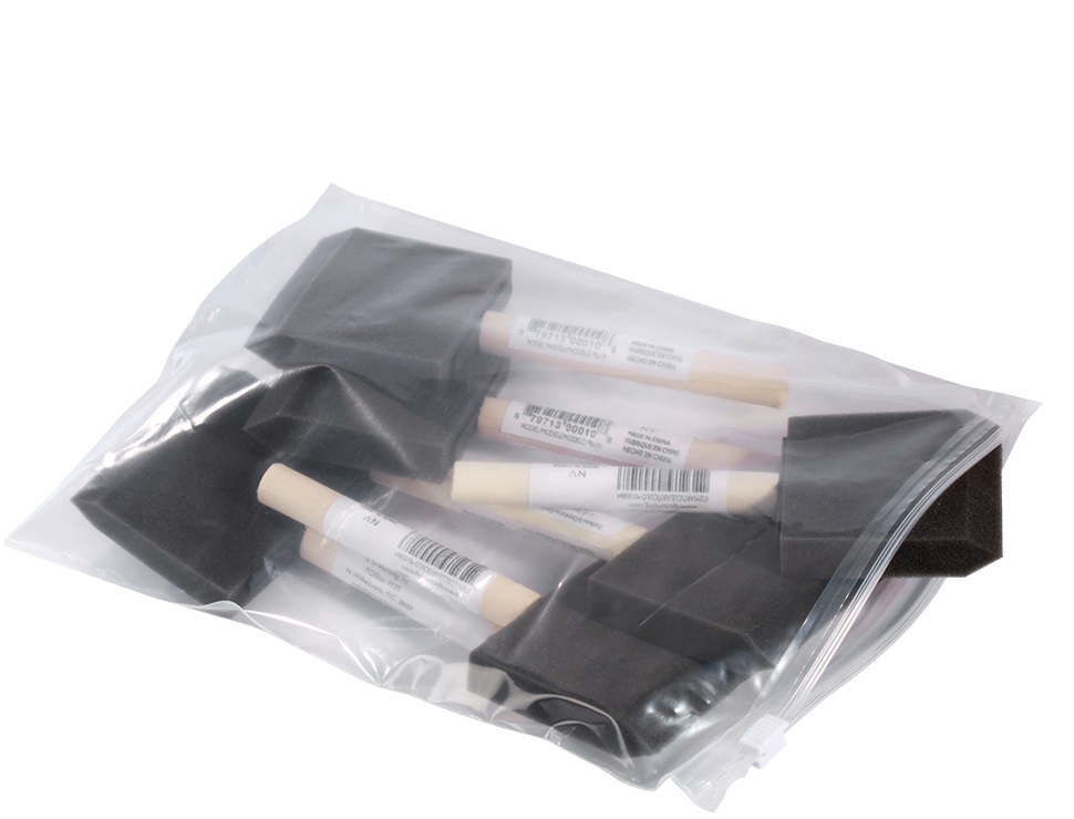 4X6X.003 ZIP TOP SLIDER BAG - CLEAR  -250/CTN